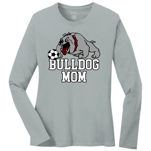 Personalized Front with Name/Number Back  - Ladies Long Sleeve Core Cotton Tee Thumbnail