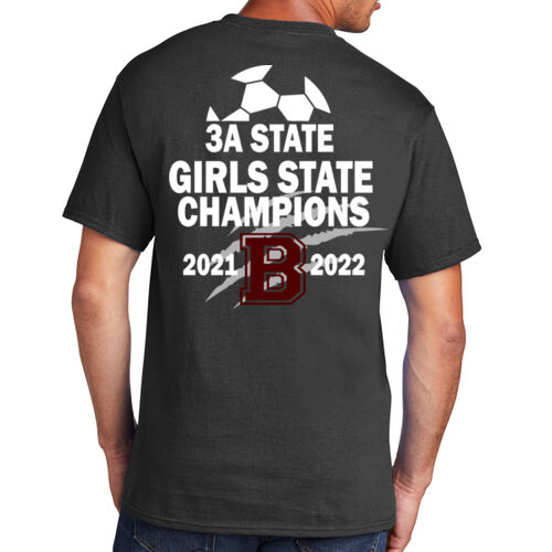 State Champs Crest Front & Full Back - Core Cotton Tee Thumbnail