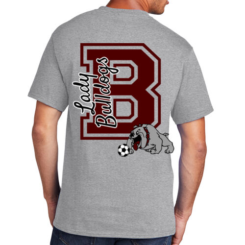 Lady Bulldogs B Front Crest & Full Back  - Core Cotton Tee Thumbnail