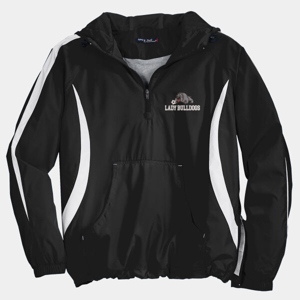 Lady Bulldogs Soccer Embroidery - Colorblock Raglan Anorak Thumbnail