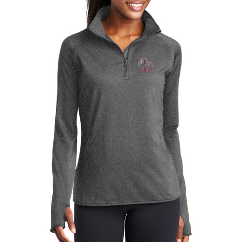 BHS Embroidery - Ladies Sport Wick ® Stretch 1/2 Zip Pullover Thumbnail