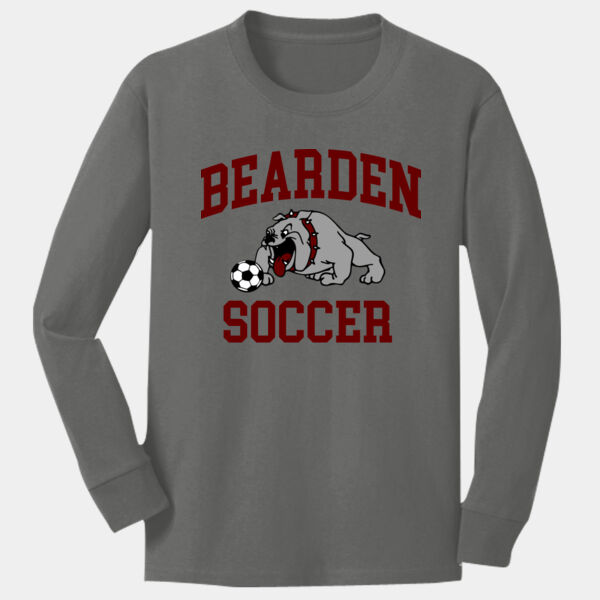 Bearden Soccer Dog  - Youth Long Sleeve Core Cotton Tee Thumbnail
