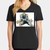 Ladies Core Cotton V-Neck Tee Thumbnail