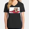 Ladies Core Cotton V-Neck Tee Thumbnail