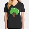 Ladies Core Cotton V-Neck Tee Thumbnail