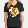 Ladies Core Cotton V-Neck Tee Thumbnail
