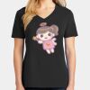 Ladies Core Cotton V-Neck Tee Thumbnail