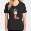 Ladies Core Cotton V-Neck Tee Thumbnail