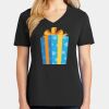 Ladies Core Cotton V-Neck Tee Thumbnail