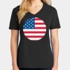 Ladies Core Cotton V-Neck Tee Thumbnail