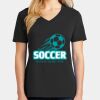 Ladies Core Cotton V-Neck Tee Thumbnail